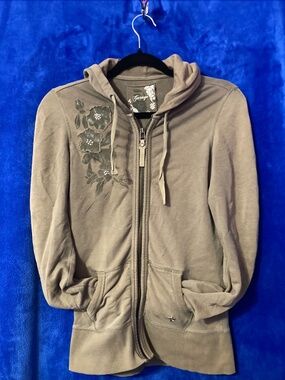 GARAGE - Army Green Flower Sweater